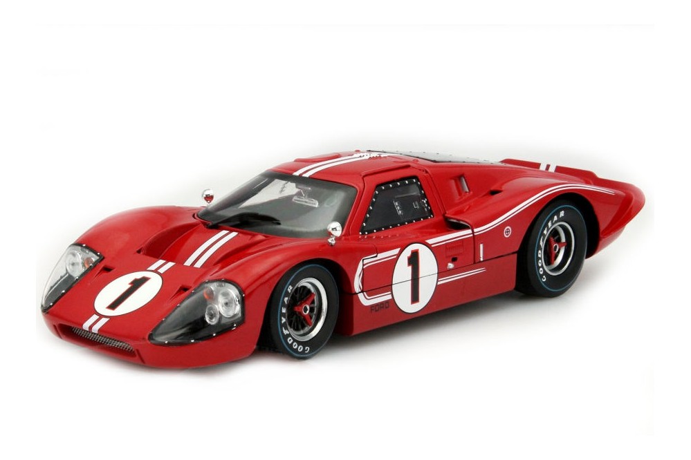 Shelby 1/18 Ford MKIV 1967 Red-Wht